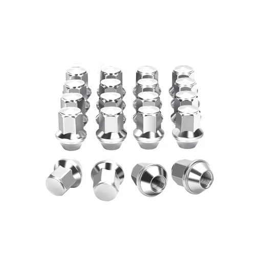 SUCOSO M14x1.5 OEM/Stock Lug Nuts for 2015-2023 Ford Mustang Edge, 20PCS M14-1.5 One-Piece Design Wheel LugNuts Fit 2020-2023 Ford Explorer | 2022-2023 Ford Maverick,Chrome OE#ACPZ-1012-M ACPZ-1012-D