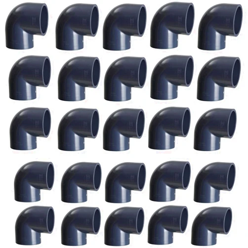 ERA (25 Pack) ERA Sch 80 PVC 3/4 Inch 90 Degree Elbow, Socket, NSF Compliant, Schedule 80 PVC Fittings for Water Pipe, 140°F Max Temperature, Durable Rigid Construction