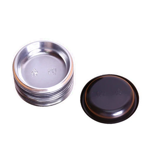 MGGi 100 Pack Round Disposable Sauce Dishes, Mini Dipping Dessert Plates Sauce Dishes, Soup Plate Soy Sauce Dishes Seasoning Dish Appetizer Plates for Home Restaurant - Silver, MG20220326