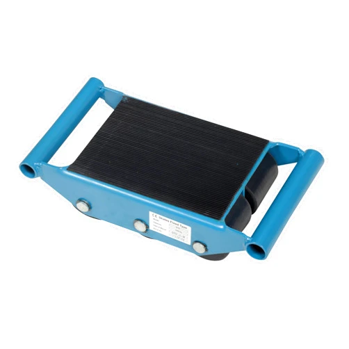 Vestil FMS-6 Fixed Machinery Skate with 6 Nylon Roller, Steel, 10-1/2