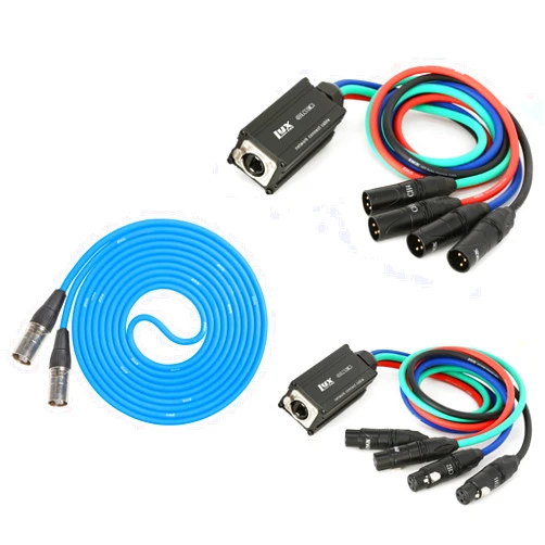 LyxPro 4-Channel XLR to Single Ethercon 25' Cat6 Cable Multi Network Snake for Stage & Recording Studio AES & DMX Channels