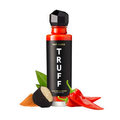 TRUFF Original Black Truffle Hot Sauce, Gourmet Hot Sauce with Ripe Chili Peppers, Black Truffle Oil, Agave Nectar, Unique Flavor Experience in a Bottle, 6 oz.