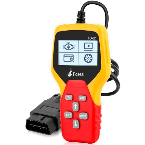 Foseal Wired OBD2 Scanner,Plug and Play OBDII Code Reader, Car Diagnostic Tool for OBDII Protocol Cars Since 1996 Orange