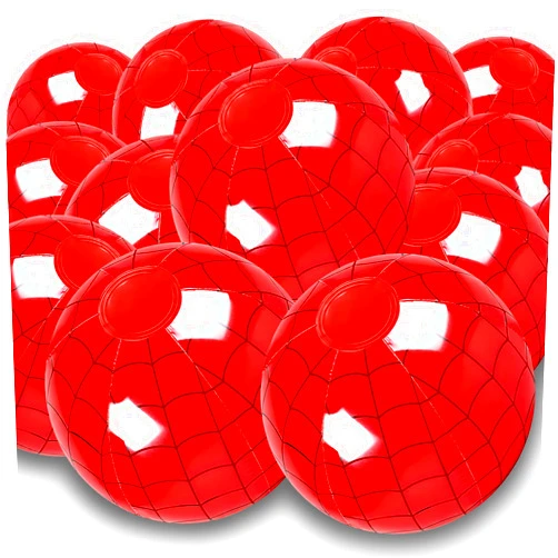Plucktivize Inflatable Spider Beach Balls 12INS – Large Spider Web Design Balls for Kids Birthday Friends Party Decorations, Pool Games, Spider Gifts, Man and Women Celebration Supplies