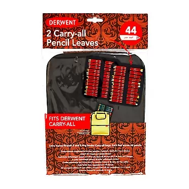 Derwent Carry-All Pencils Leaves/Holders for Storage, Canvas Bag, 44 Pencil Capacity, 2-Pack (2302141)