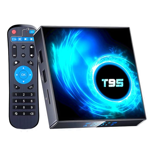 EASYTONE Android TV Box 2024, T95 Android 10.0 TV Box 2GB 16GB Allwinner H616 Quad-Core CPU T95 Android Box 4K 6K TV Box Support 2.4G+5G Dual WiFi Ethernet 100M BT 4.0 H.265 Decoding TV Box Android