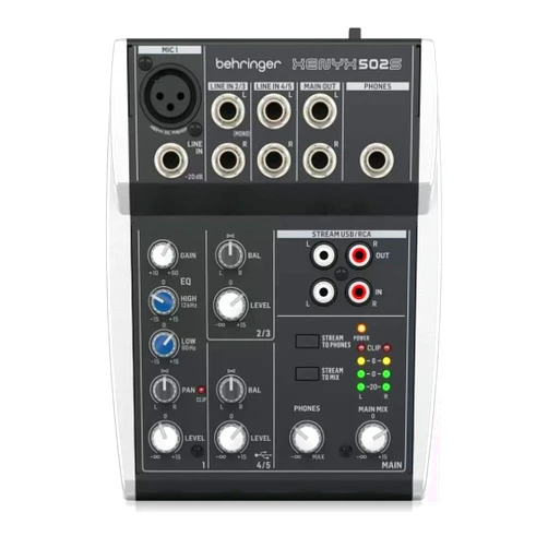 Behringer Xenyx 502S 5-channel Analog Streaming Mixer