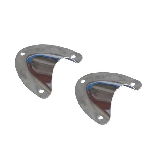Amarine Made Stainless Steel Cable Cover,Boat Transducer Wiring Cover,Clamshell Vent Wire Cover Clam Shell Vent for Boat (1-3/4