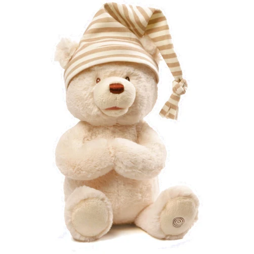 GUND Animated Goodnight Prayer Bear Spiritual Plush Stuffed Animal, 15