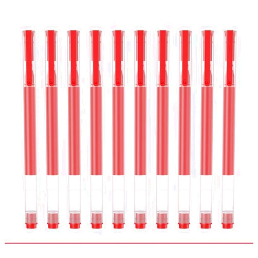 Generic Ultra Fluency Gel Ink Pens, 10 Packs Red Ink Pen 0.5mm Fine Point Smooth Writing Premium Pen for Journal Take Cute Office School Supplies Gift for Women Men