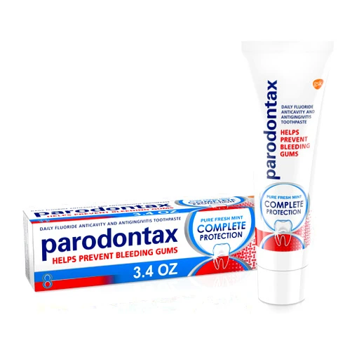 Parodontax Complete Protection Toothpaste for Bleeding Gums, Gingivitis Treatment and Cavity Prevention, Pure Fresh Mint - 3.4 Ounces