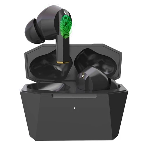 Konnek Stein Wireless Earbuds Bluetooth 5.0 Headphone, Type-C Charging Case 320mAh, Touch Control, Built-in Mic Active Noise Cancelling True Wireless Earbud - Black