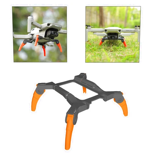 O'woda Landing Gear for DJI Mini 2/ Mini 2 SE/Mini 4K - Foldable Landing Leg Extension Feet Height Extended Protection for DJI Mavic Mini/Mini 2 / Mini SE/Mini 2 SE/Mini 4K (Orange)