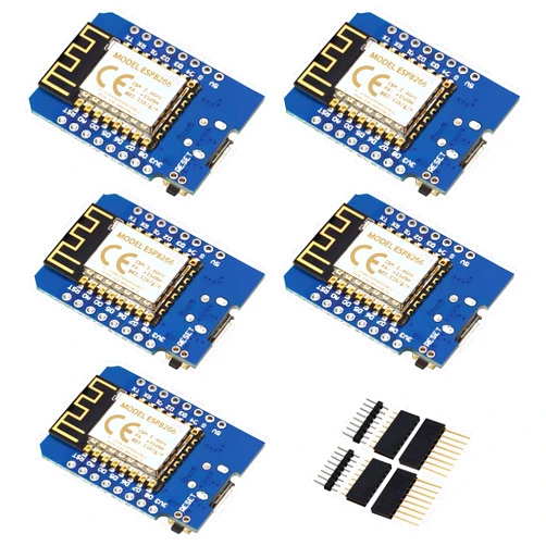 KeeYees ESP8266 ESP-12F Mini WLAN WiFi Development Board 4M Bytes for Arduino for NodeMcu for WeMos (5PCS)