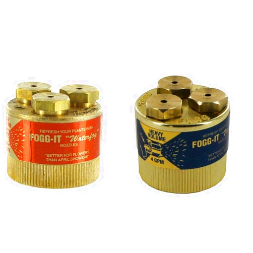 Fogg-It Nozzle Fogg It 2 GPM Low Volume Misting Nozzle with 4 GPM Heavy Volume Misting Nozzle (Bundle, 2 Items)