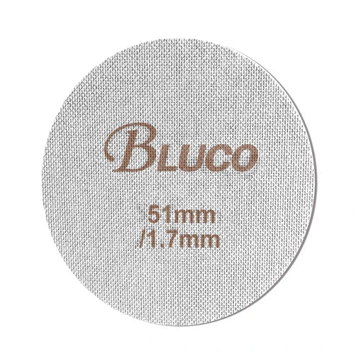 Bluco 51mm Espresso Puck Screen Reusable 1.7mm Thickness 150μm Stainless Steel Professional Barista Coffee Filter Mesh Plate for Espresso Portafilter Filter Basket - 316 Stainless Steel (51mm)