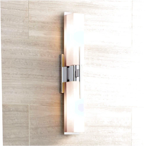 Possini Euro Design Midtown Mid Century Modern Wall Mount Light Chrome Silver Metal 23 1/2