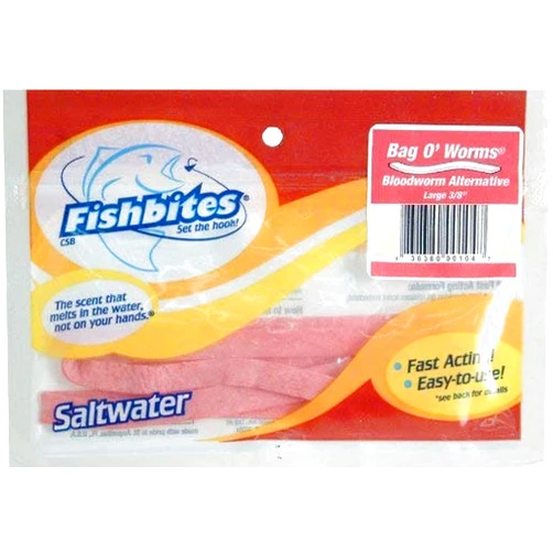Fishbites® Bag O'Worms Bloodworm - Fast Acting - Red