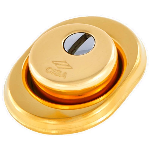 Cisa 106490500 European Cylinder Protector with Tear Proof Tray Color Brass