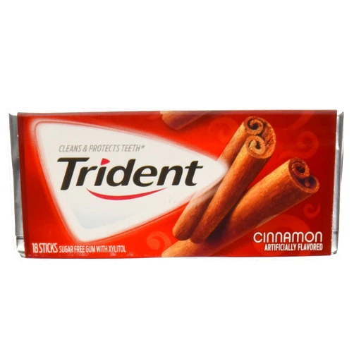 Trident Sugar Free Gum, Cinnamon, 18 Count (Pack of 12)