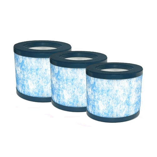 Nispira 3-in-1 True HEPA Filter Replacement Compatible with Miko Air Purifier C102 ibuki MA-01CW, MA-18, Okaysou AirMic4S, 3 Packs