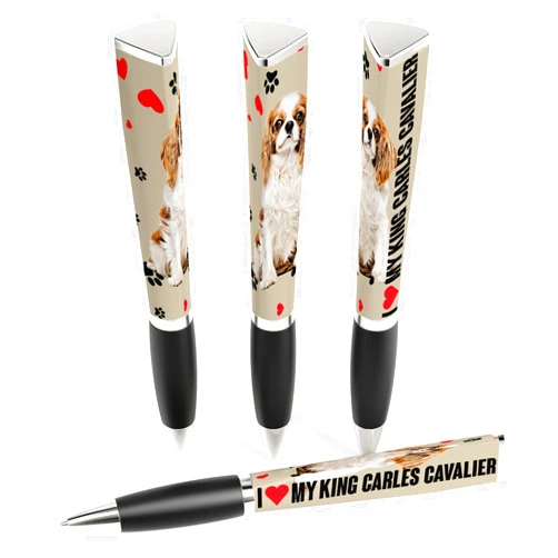 ANINKABOVE I Love my King Charles Cavelier Dog Pen Medium Point Black Ink Smooth Writing Refillable, Best Gift for all occasions, Gift for Women, Men, Children
