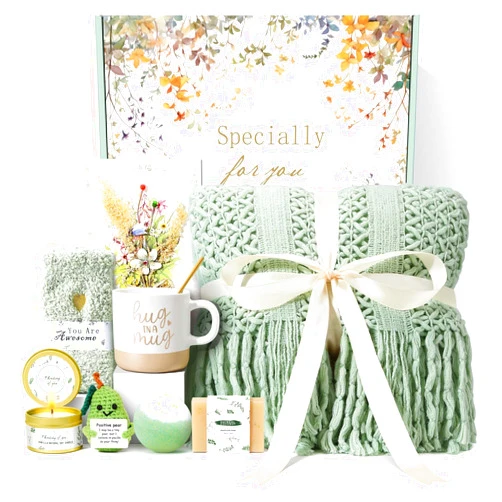 Kalokey Birthday Gifts for Women Self Care Spa Gift Baskets for Women, Get Well Soon Gift Baskets Thinking of You Relaxation Stress Relief Care Package