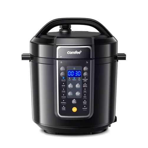 COMFEE' COMFEE’ 9-in-1 Electric Pressure Cooker, 14 Presets Instant Multi Cooker Olla de Presion Non-Stick Pot Yogurt Maker Rice Cooker Slow Cooker Sauté Steamer 6 Quarts Black