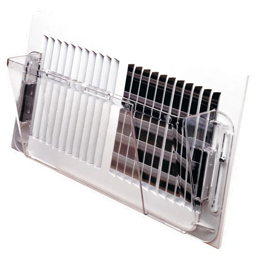 Deflecto Air Deflector for Sidewall Register, Adjustable from 10” to 16” Wide, Clear (51)