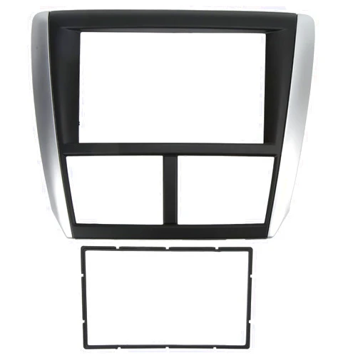 AOWINHIT 2DIN Car Dash Radio Panel Frame, DVD Navigation Trim Replacement for Subaru Impreza, Stereo Bezel Trim Dash Panel, ABS Dashboard Radio Fascia, GPS Navigation Trim