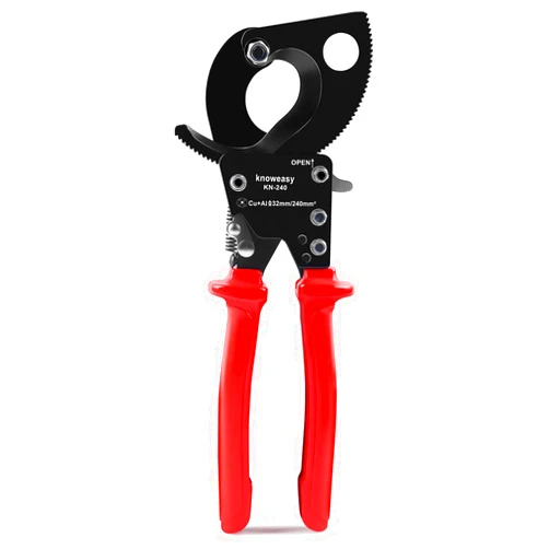 Knoweasy KN-240 Upgraded Cable Cutter and Ratchet Wire Cutter Works for Aluminum and Multi-core Cables up to 240mm