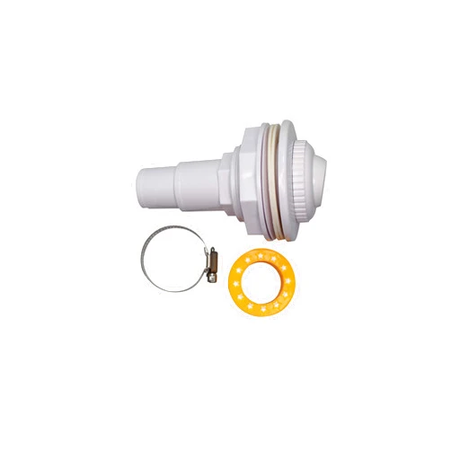 FibroPool Pool Return Jet Kit - Complete with Fittings, Eyeball Assembly, Clamp, Gaskets and PTFE Thread Tape - Compatible with Above Ground Pools