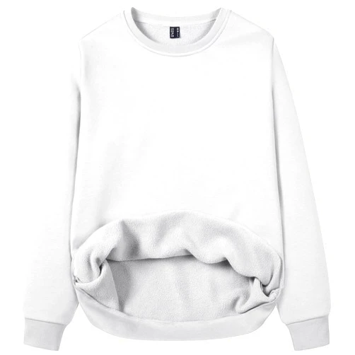 MAGCOMSEN Women's Fleece Lined Sweatshirt Crewneck Cotton Pullover Fall Casual Long Sleeve Warm Tops