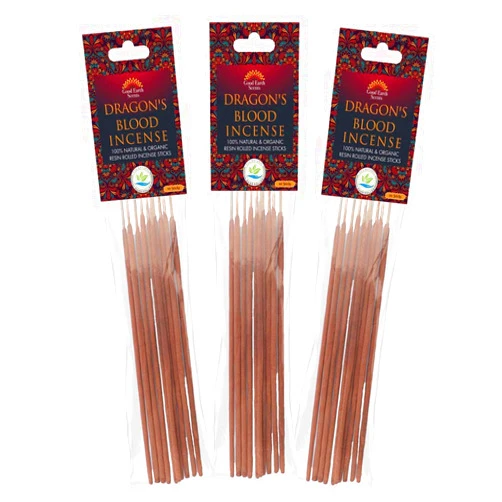 Dhupa - Dragon's Blood 100% Natural & Organic Resin Rolled Incense Sticks (10 Sticks in a Pack) - Set of 3 Packs