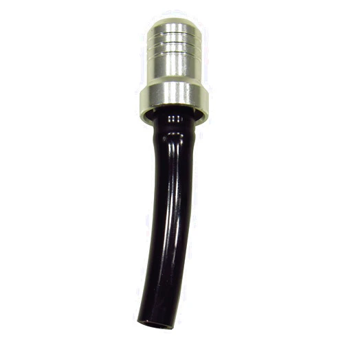 Outlaw Racing Products Outlaw Racing 12067 Motorcycle Gas Cap Billet Anodized Vent Hose Pipe Dirt Bike Off Road (Silver)