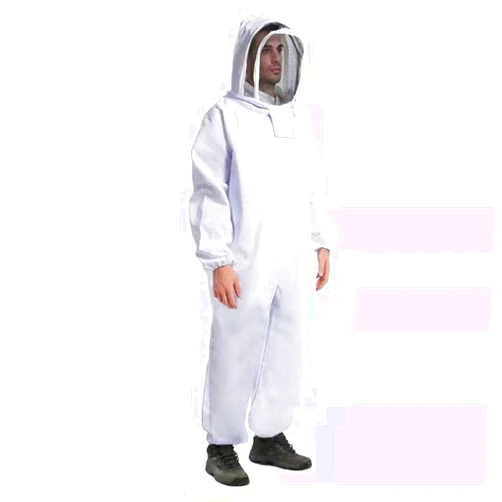 BeesNise Professional Bee Suit with Ventilated Fencing Veil Hood,Beekeeping Suit Outfit for Backyard Professional and Beginner Beekeeper(XL)