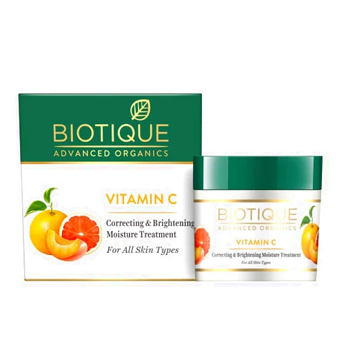 Biotique Vitamin C Correcting Face Cream, all Skin Types Vitamin C Moisturizer, 50g