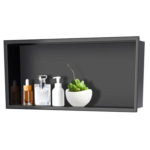 AXOTEXE Matte Black Shower Niche 30