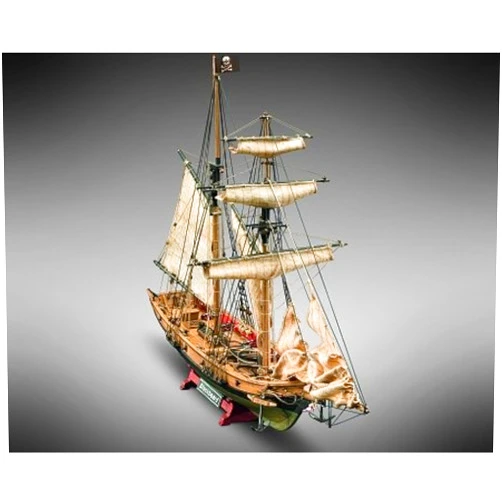 Mamoli MV82 - Blackbeard - Wood Plank-On-Bulkhead Ship Model Kit - Length: 520 mm (21