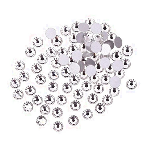 Zealer Clear Flat Back Brilliant 14-Cut High Quality Round Rhinestones (4.8mm)