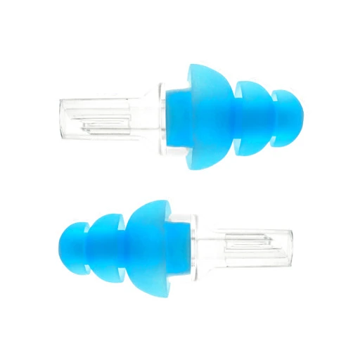 Etymotic Research ER20 High-Fidelity Earplugs (Concerts, Musicians, Airplanes, Motorcycles, Sensitivity and Universal Hearing Protection) - Standard, Clear Stem w/ Blue Tip