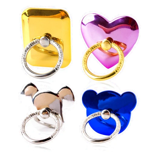 YENIE 4pack Mobile Phone Ring Holder Grip, Light and Small Mobile Phone Ring Holder Grip Buckle can Rotate 360 °, Compatible with Most Phones, Tablets, and Phone Cases (Solid Color Bracket)