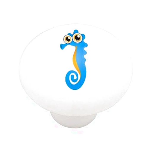 Gotham Decor Peeper Seahorse Ceramic Drawer Knob