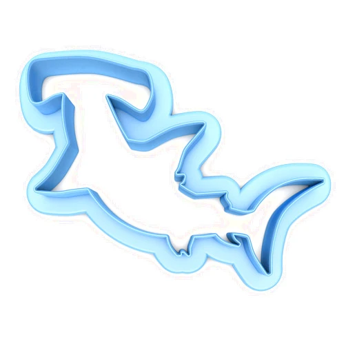 Handmade Sweet Prints Inc Hammer Head Shark (outline) Cookie Cutter - Dishwasher Safe