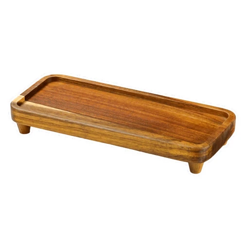 Janxin Bathroom Tray for Counter,Vanity Tray,Soap Dispenser Tray for Kitchen Sink, Kitchen and Home Decor (Acacia)