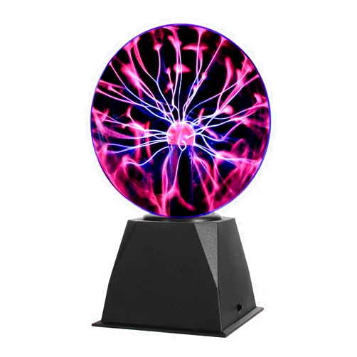 Gresus 6 Inch Plug-in Magic Plasma Ball Lamp - Touch & Sound Sensitive Interactive Plasma Lamp Nebula Sphere Globe, Science Educational Gift for Decorations/Parties/Bedroom