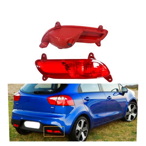 HLYQMYG Car Tail Light Rear Bumper Fog Light Barke Light Stop Lamp Indicator Compatible with KIA Rio Hatchback 2012-2015 92405-1W210 92406-1W210(Left and Right)