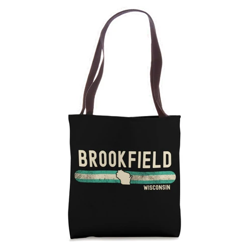 Apparel Brookfield Souvenirs Wisconsin GU08 Brookfield WI | Wisconsin | Travel & 80s Style Tote Bag