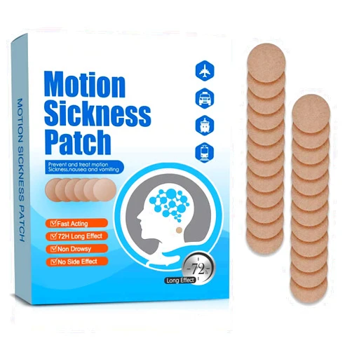 ATkits 40PCS Motion Sickness Patches, Anti Nausea Sea Sickness Patch for Cruise, No Side Effects for Car and Boat Rides, Ships, Cruise and Airplane & Other Forms of Transport - for Adults and Kids (40PCS)