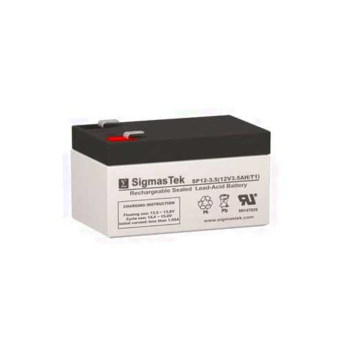 SigmasTek SP12-3.5 12 Volt 3.5 AmpH SLA Battery with F1 Terminal